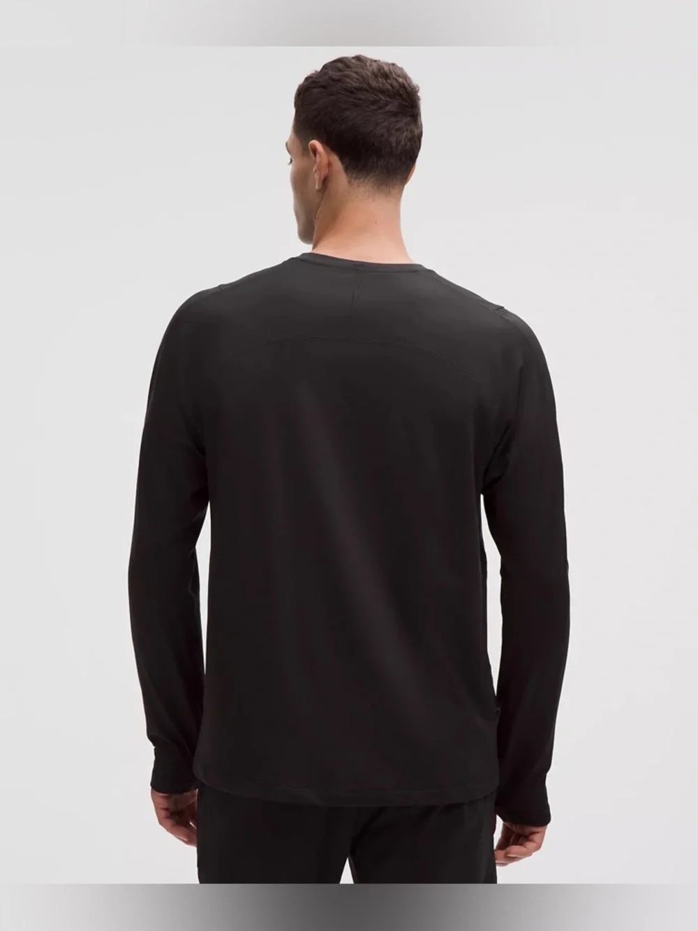 Lululemon Men's Rulu Fleece Crewneck Long-Sleeve Running Shirt Medium - Picture 2 of 8